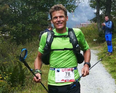 Hallvard Schjølberg under UTMB 2018