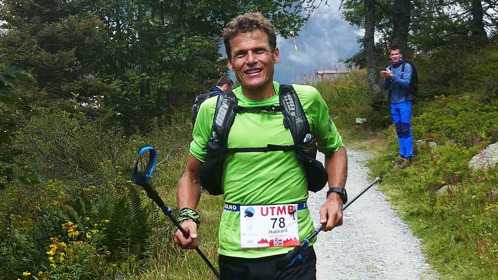 Hallvard Schjølberg under UTMB 2018